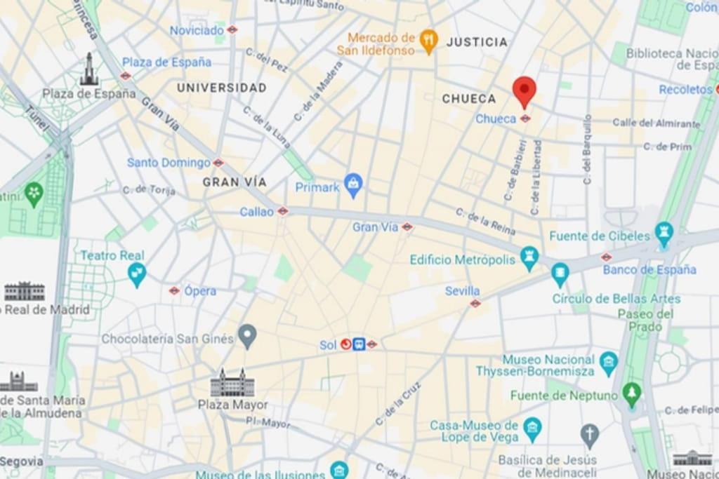 Super Cool Apt Para 4Pax En Plaza De Chueca Madrid Ngoại thất bức ảnh